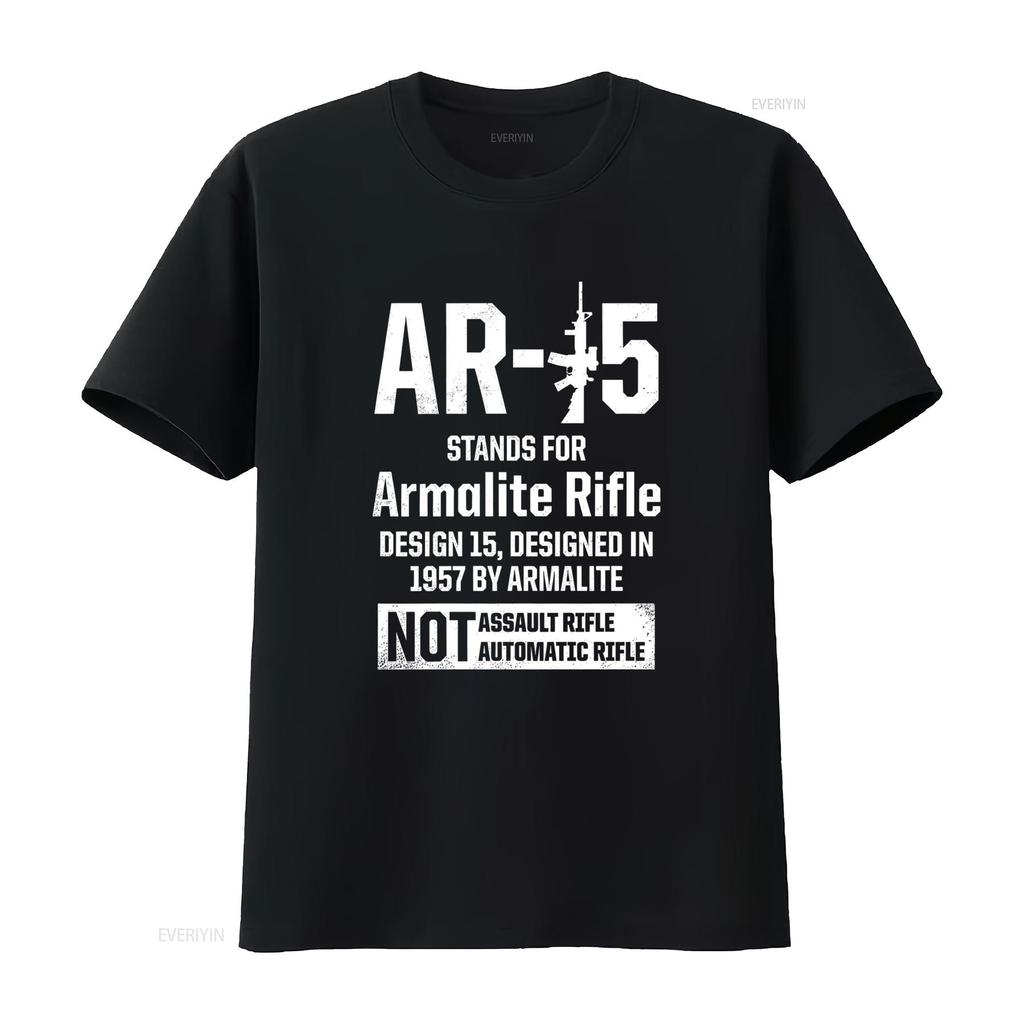 New AR15 T Shirt Patriotic Design Birthday for Men S 5XL vintage Washed Slightly Breathable fashion Versatile Soft Unisex