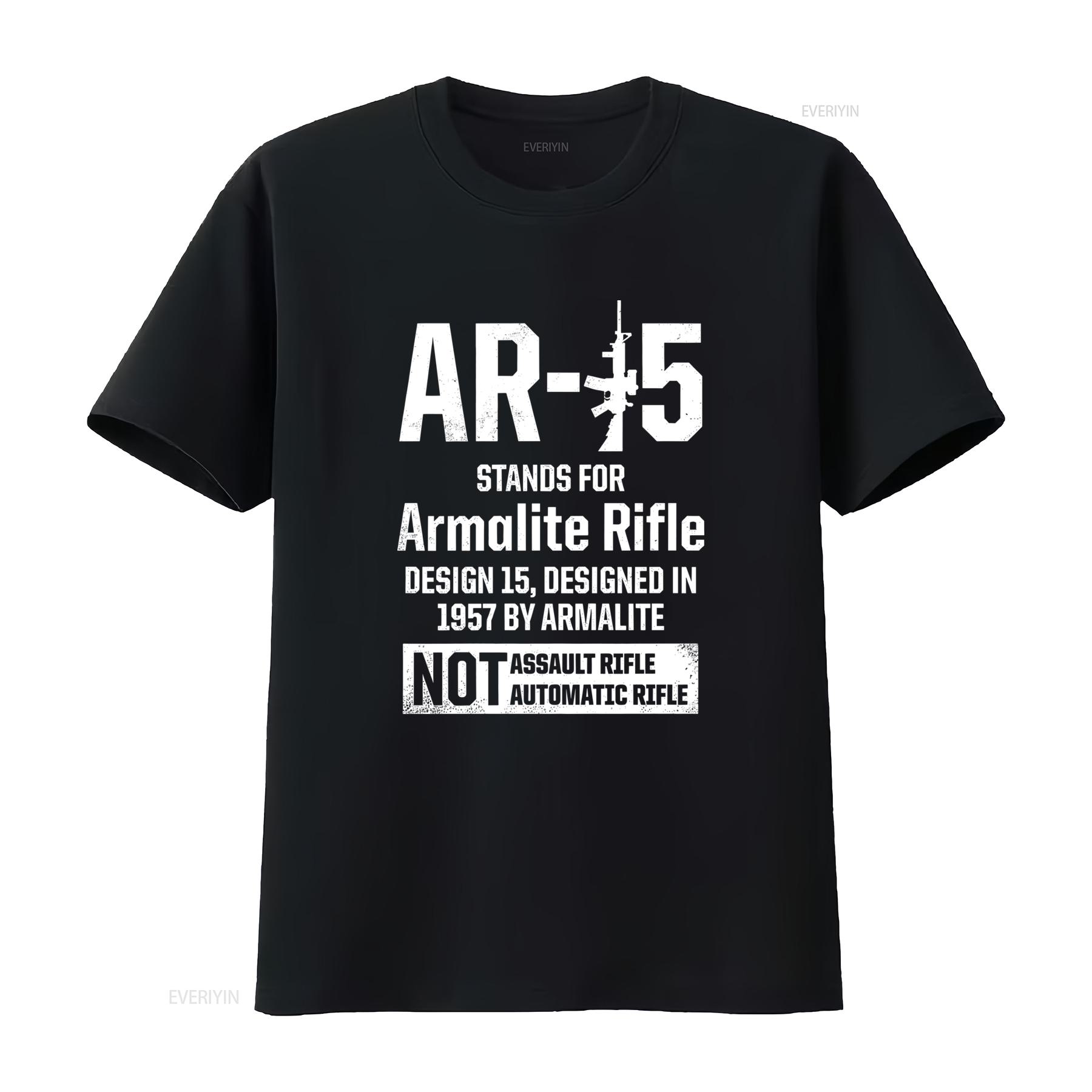

New AR15 T Shirt Patriotic Design Birthday for Men S 5XL vintage Washed Slightly Breathable fashion Versatile Soft Unisex 4XL