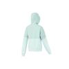 FILA 2023 Autumn New American Style Hoodie Color Block Knitted Jacket Sports Fitness Top Women tops Dream-Green A11W331503F-TQ