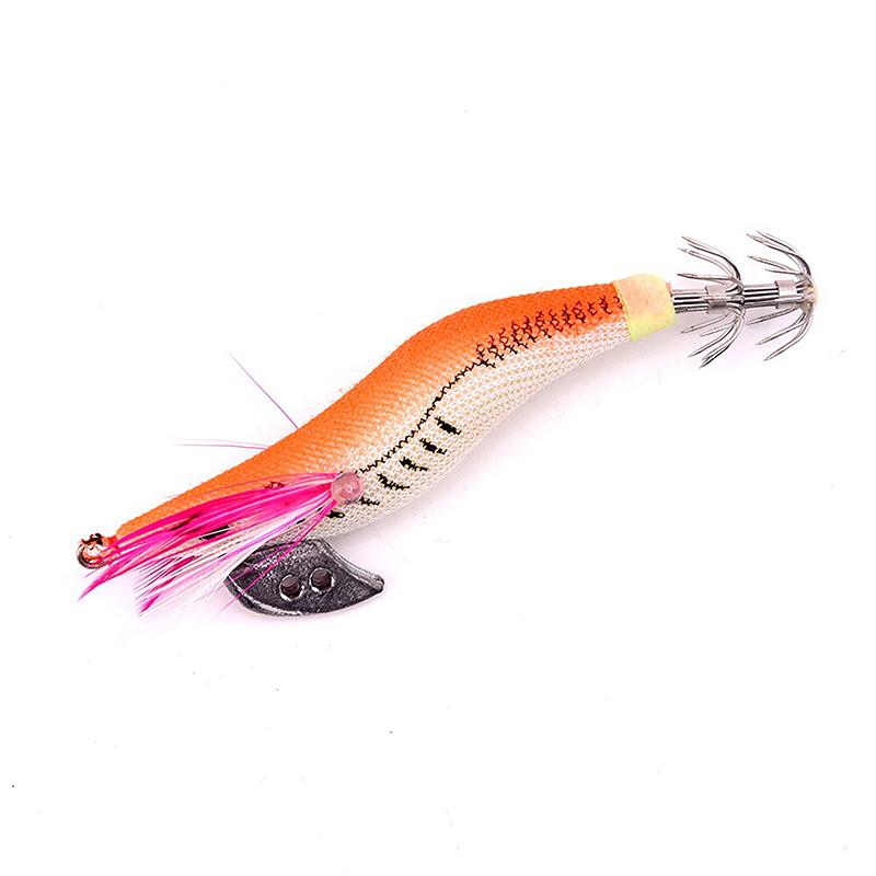 

Luya Bait 9 Color 2.0# Luminous Wooden Shrimp 8Cm/8G Squid Hook Bait Knife Back Shrimp Squid Needle