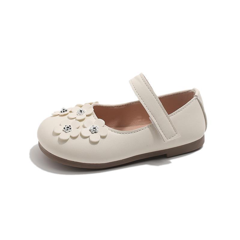 Dívčí kožené Mary Jane boty s měkkou podrážkou - Sladký styl, Protiskluzové dětské princeznovské boty