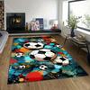1PC Football Art On Colorful Background Print Carpet Rug for Living Room Bedroom Sofa Doormat Home Decor Non-slip Floor Mat