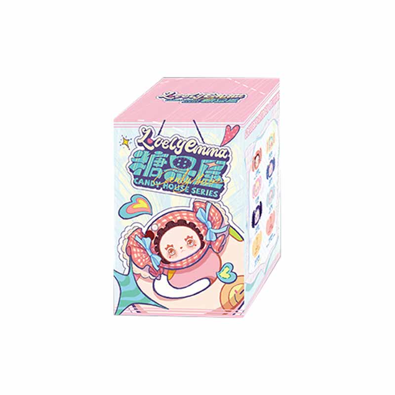 Liebliche Emma Süßigkeitenhaus Serie Blind Box Spielzeug Niedliche Puppe Reißverschlusstasche Kopfhörer Lippenstift Aufbewahrungstasche Mystery Box Überraschung Spaß Geschenke