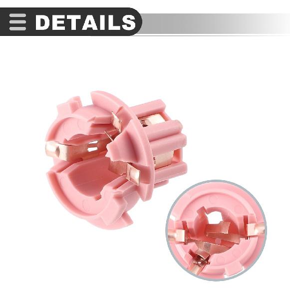 Motoforti Rear Tail Light Lamp Bulb Socket, for Mercedes-Benz CL500 2000-2006, Plastic, No.A1408260582, Pink