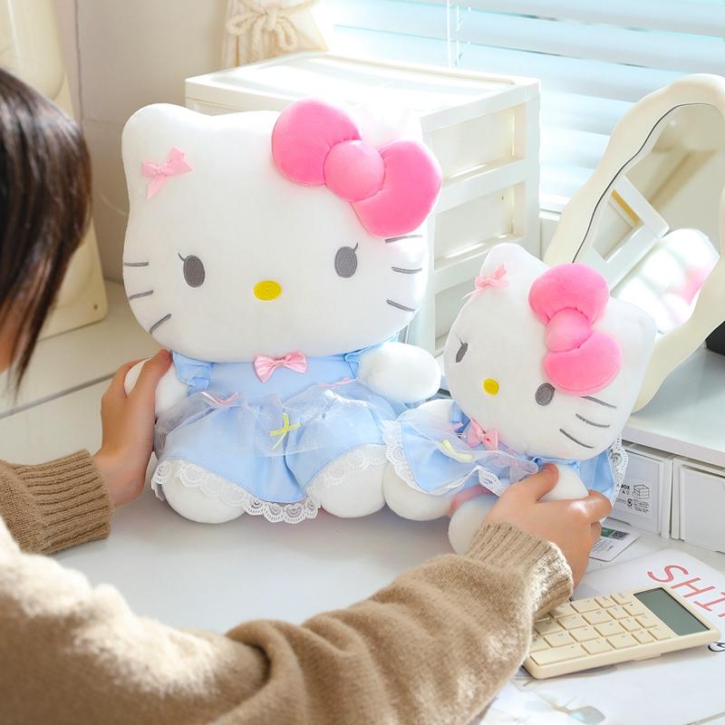 Premium-Quality Sanrio Top-Grade Blue Premium-Quality Hellokitty First-Class Plush Play Sets Top-Grade Pendants High-Standard Kawaii First-Class