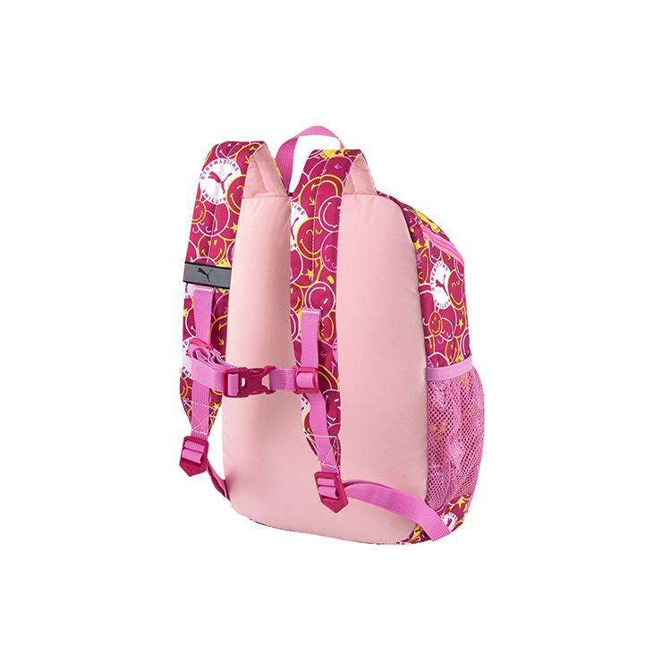New PUMA SMILEYWORLD Collaboration Fabric Backpack Women's Burgundy 078767-02