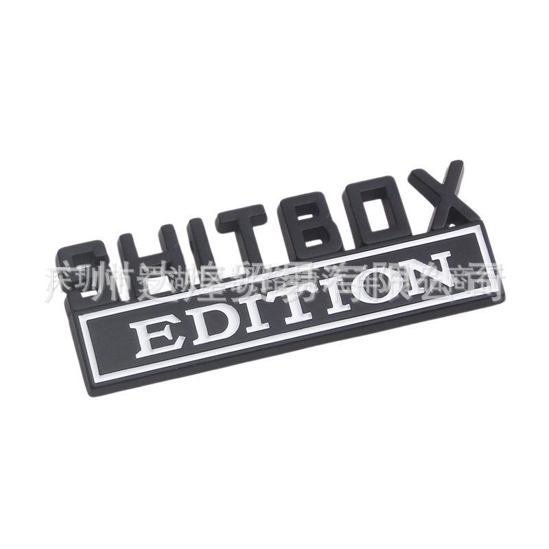 SHITBOX EDITION Kleines Metall-Auto-Logo-Plakette Aufkleber für neue Modelle