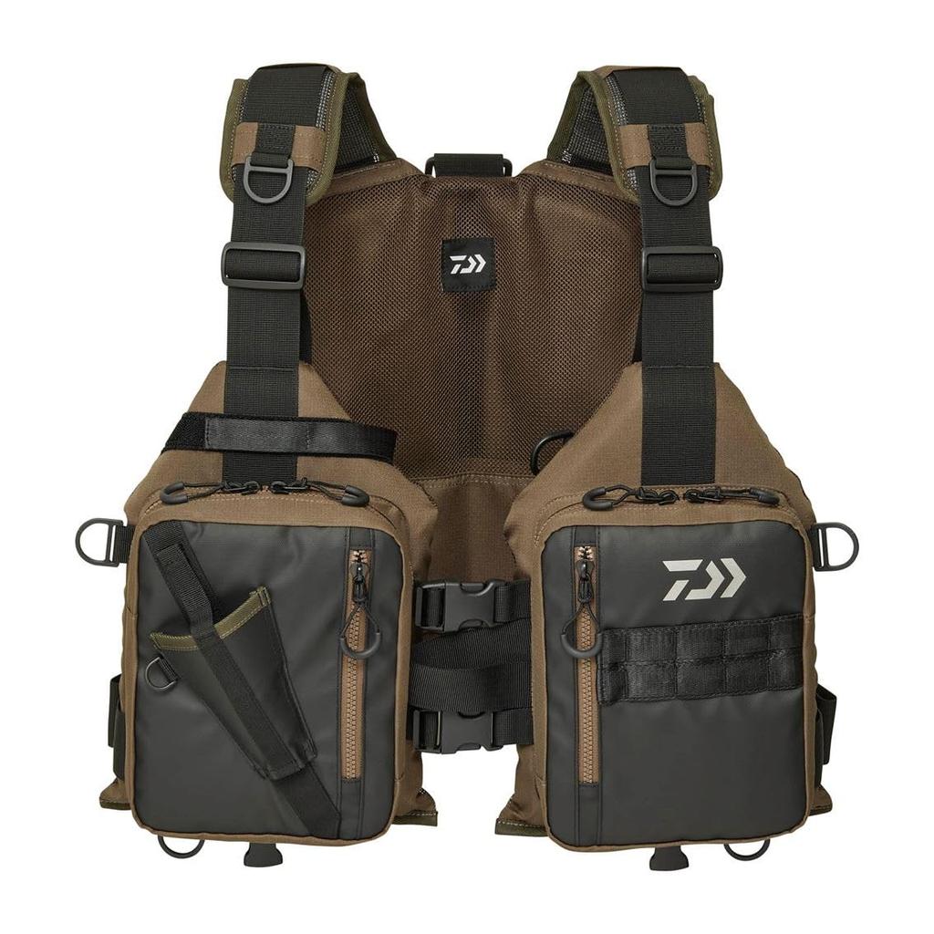 Daiwa Floating Game Vest Brown Khaki Free Size DF-6425