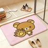 So Lovely R-Rilakkuma-S bear Anti‑Slip Floor Mat Short Plush Rug mat Soft Comfortable Machine Washable Home Decor