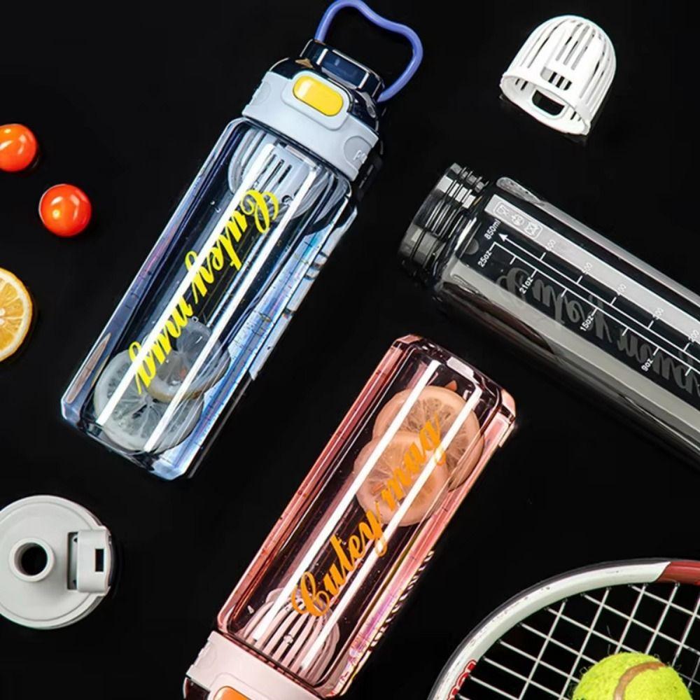 PP 1000ml Sports Water Bottle Large Capacity Outdoor Sports Kettle  Outdoor Travel