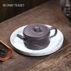 140ml Yixing Purple Clay Teapots Famous Handmade Bamboo Joint Tea Pot Chinese Zisha Teaware Beauty Tea Infuser Kettle Tea Set