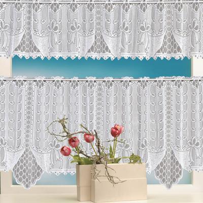 2 Teile/satz Spitze Vorhang Durchscheinende Spitze Design Vintage Stil 2 Tier Cafe Vorhang Set für Zuhause