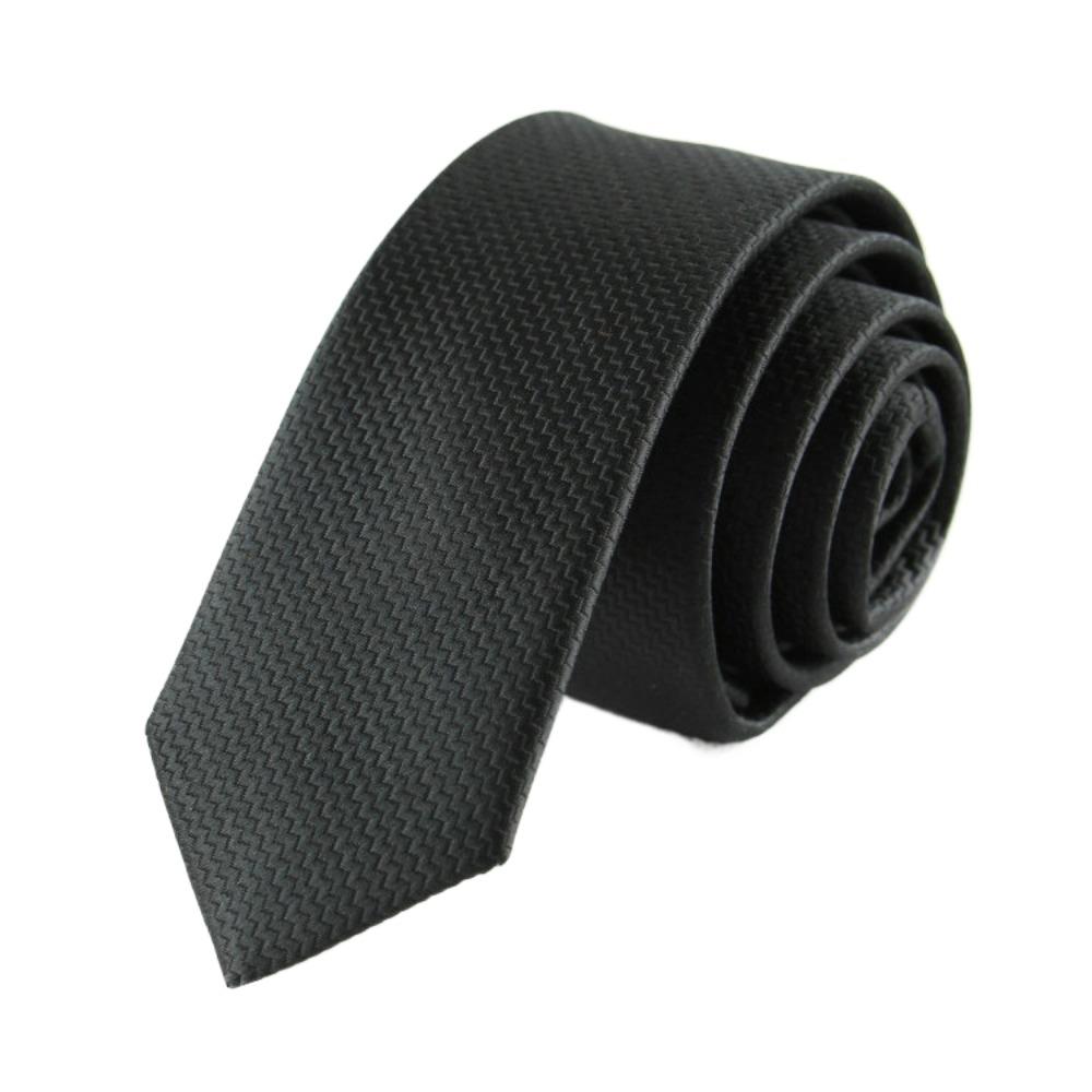 

Black Narrow Neck Ties 5CM Wedding Necktie Men Casual Business Formal Tie Male Style 2