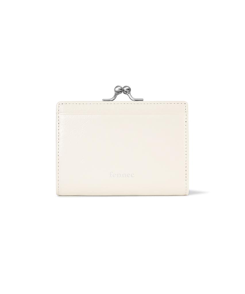 Fennec Crinkle Triangle Frame Bridge Wallet - Vanilla