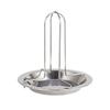 Non-stick Stainless Steel Chicken Grill Stand Food-Grade Roaster Stand With Drip Pan For Chicken Chicken Holder For Oven New