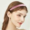 Satin Headbands 1.5cm Plain Headband Non-slip Hair Headband Colorful DIY Headbands for Women and Girls Comfortable Hairbands