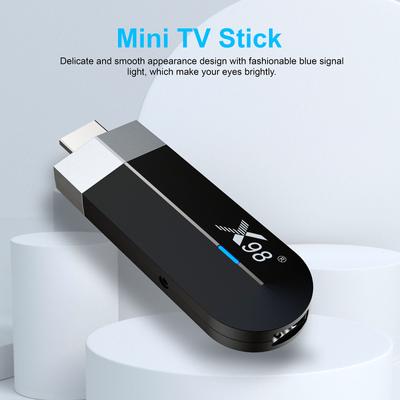 X98 S500 Android 11.0 Smart TV Stick Reprodutor de Mídia UHD 4K Dongle de TV Amlogic S905Y4