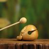 Portable Boxwood Percussion Meditation Instrument: Mini Wooden Fish Carving, Perfect as a Gift or Decorative Ornament.
