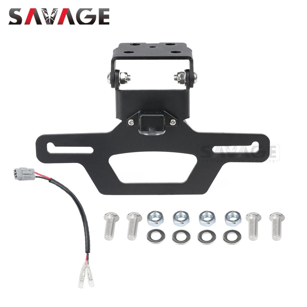 ZX-4R ZX-25R Rear License Plate Holder For KAWASAKI NINJA ZX4R ZX4RR ZX25RR Motorcycle Tail Tidy Fender Eliminator LED Light