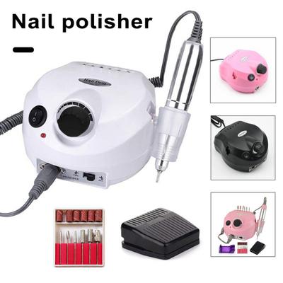 Elektrische Nagelbohrmaschine, Hochgeschwindigkeits-Nagelpolierer mit 6 Schleifköpfen für die Maniküre-Pediküre-Nagelpflege