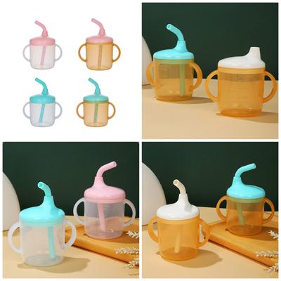 Baby Sippy Cup BPA Free with Double Handles and Clear Measurement Marks 220ml for Easy Drinking Transition