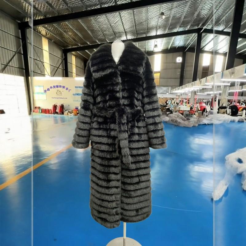 Womens Faux Mink Fur Coat Loose Fit Warm Fashion Jacket Street Style Winter