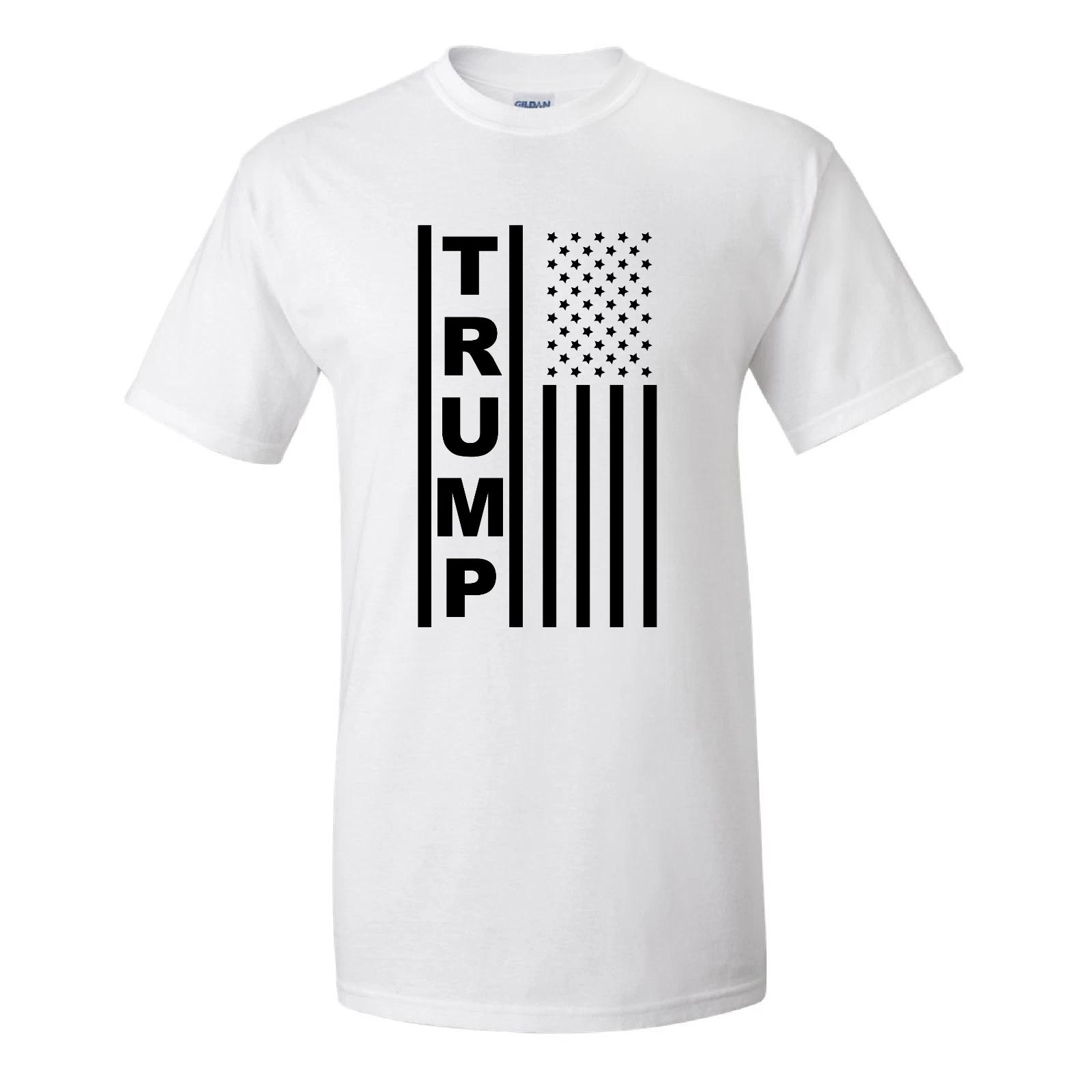 Trump Black Flag Maga Republican Conservative Political 2020 White T-Shirt 2XL