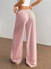 2026 Summer Women's Crinkled Cotton High-Waist Casual Trousers