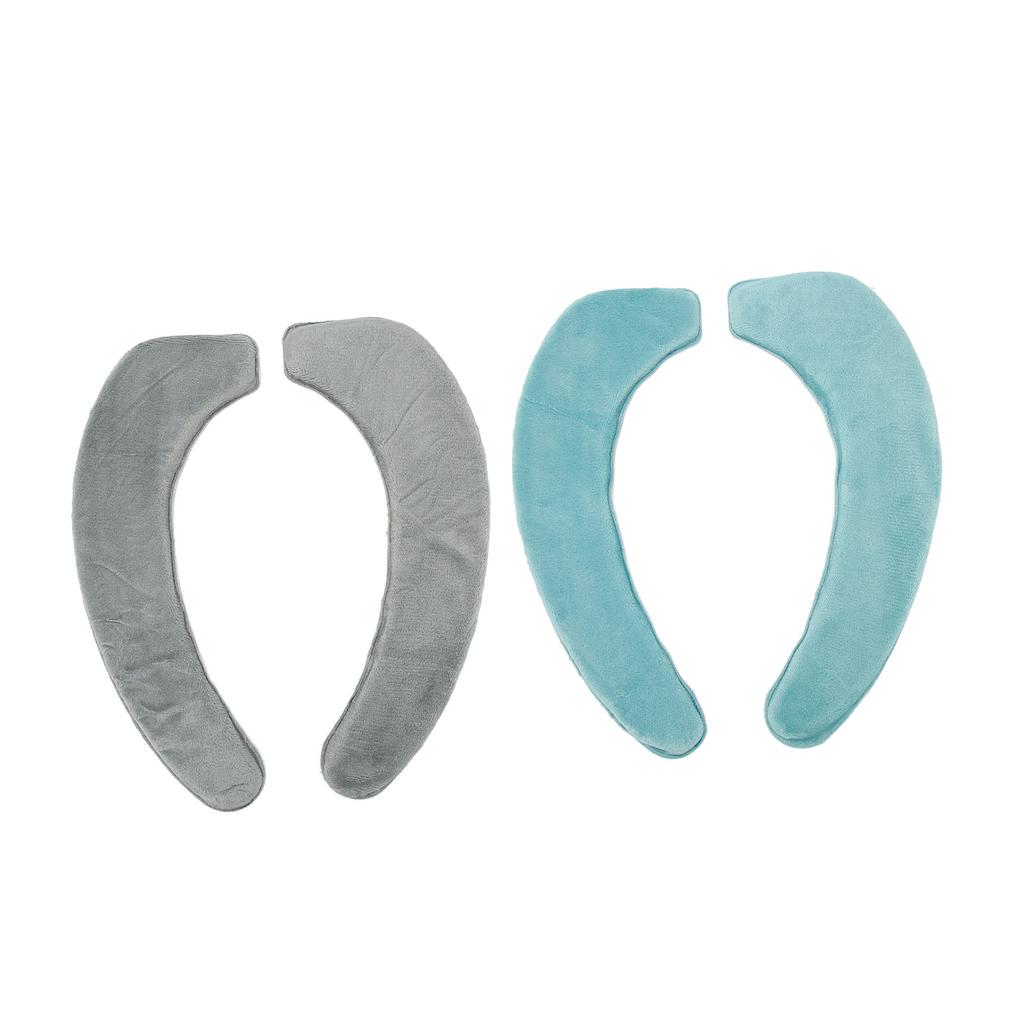 2 Stück Toilettenwärmerbezug Weich Bequem Warm Waschbar Selbstklebend Flanell Toilettensitzbezug Cu