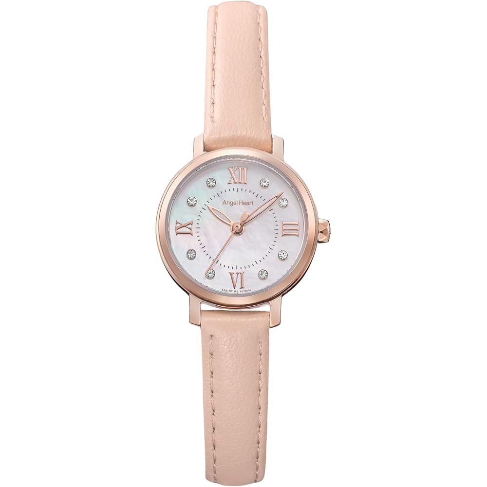 AngelHeart Sakura Time Solar Watch Water Resistant Sapphire Glass White Pearl Dial SKR24P-PK-J Women's