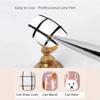 Black Color Nail Art Liner Brush Metal Handle Nail Drawing Pens  UV Gel Application