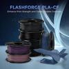 FLASHFORGE Carbon Fiber PLA Filament 1.75mm Black, Reinforced 3D Printer Filament 1kg, Lightweight & High-Strength PLA-CF Filament, Strong & Easy to