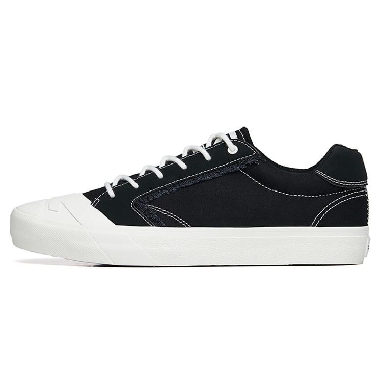 ANTA Life Series Sneakers Canvas Low Black White Men s 112228077S-2 EU 40