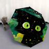 1pc Cartoon Star Cat Pattern Automatic Umbrella is Fashionable and Good Looking, a Portable 3 Fold Umbrella, Suitable for Travel and Daily Use,