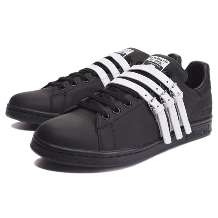 Raf Simons X Adidas Stan Smith Strap Core Black Unisex Sneakers Coreblack S75801