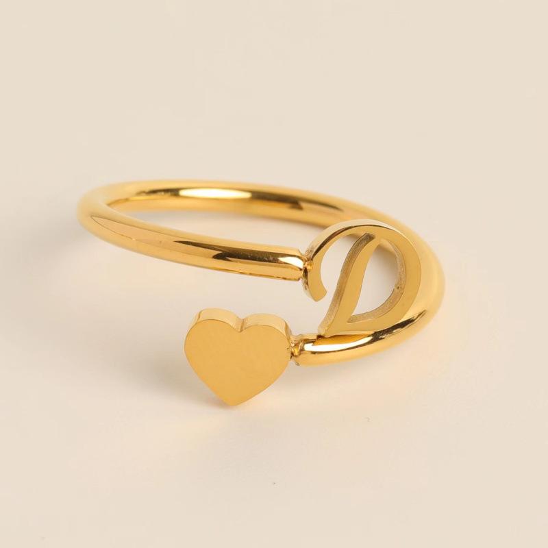 

Европейское и американское 3D открытое кольцо-сердце с регулируемым размером для женщин Adjustable Opening