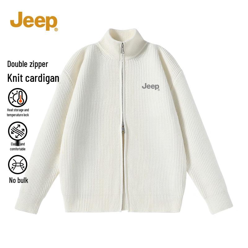 Jeep Men's Heavyweight Warm Knit Cardigan