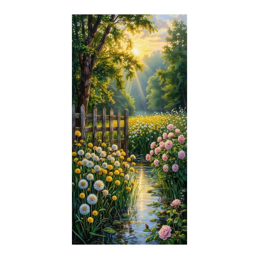 Colorful Flowers Forest Large Size Diamond Painting Natural Scenery Diy Full Square Round Drill Rhinestone Embroidery Mosaic Cross Stitch Kits