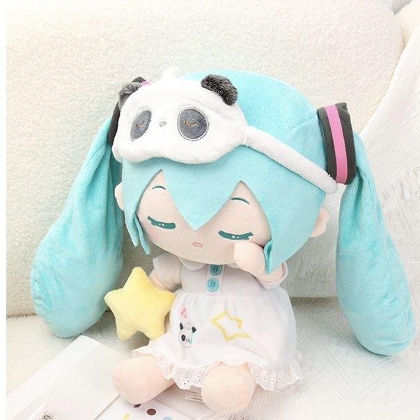 Vocaloid Hatsune Miku Anime Plush Doll Stuffed Toy With Movable Tail M Size Cute Keychain Hanging Accessories For Fans