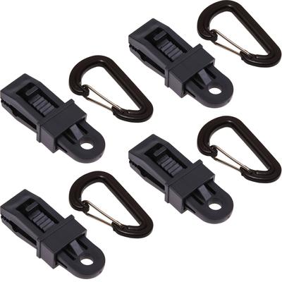 Tarp Clip 4 Pieces Carabiner Included Seat Clip Tent Clamp Tent Tarp Fixing Component Outdoor Camping PR-TARPCLIP