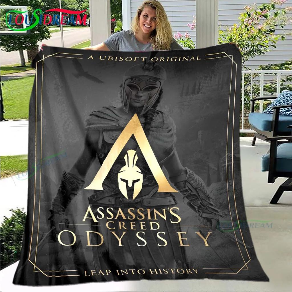 Spel Assassin’s Creed Valhalla Mjuk Filt Sport Vardagsrum Sovrum Soffa Sängfilt Gåva Resa Kontor Lunchrast Filt