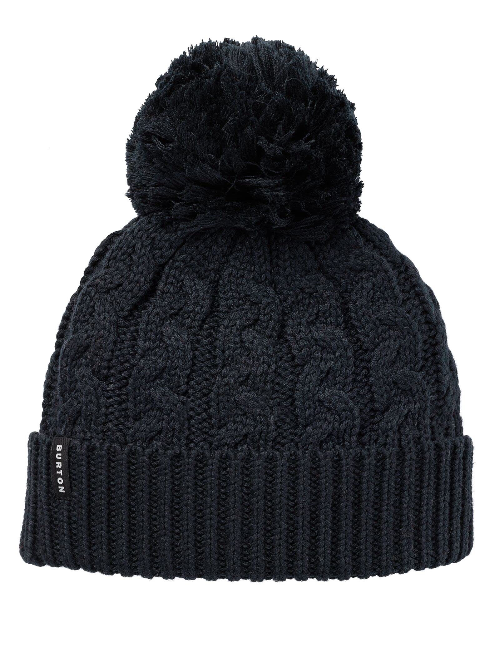 

Burton Zippy Knit True Black Fleece-Lined Beanie, Women s,
