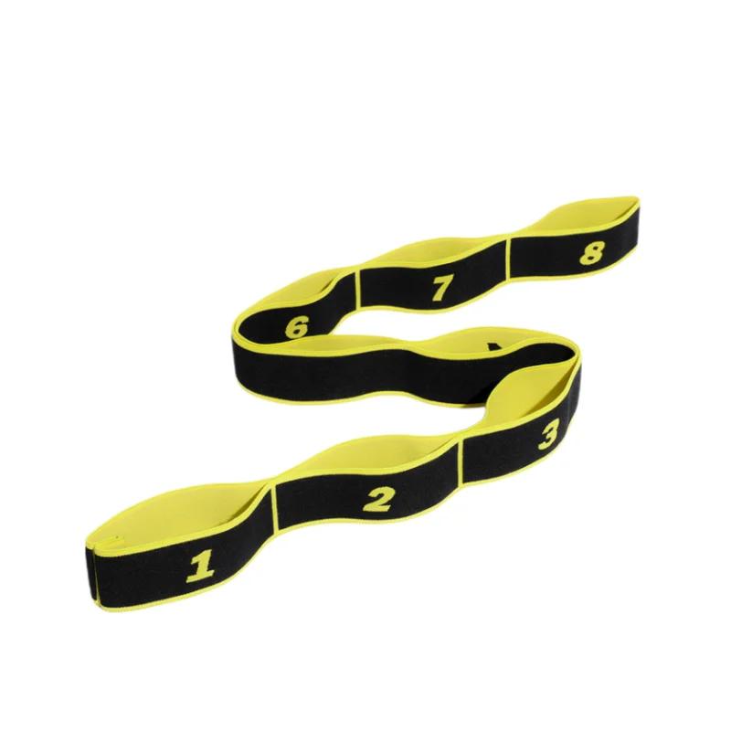 Yoga Pull Strap Belt Polyester Latex Elastic Latin Dance Stretching Band Loop Yoga Pilates GYM Fitness Exercise Resistance Bands