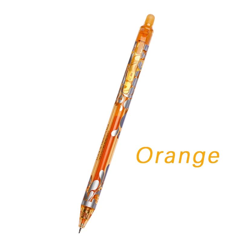 Large Capacity Ink Erasable Pen 6-color Push Gel Pen Set 0.5mm Transparent Colors Pen Office Writing Supplies Kawaii Stationery