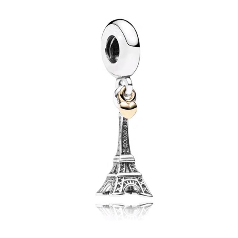Star Heart Butterfly Lock Charm Bead Pendants for Original Snake Chain Silver Jewelry Gift