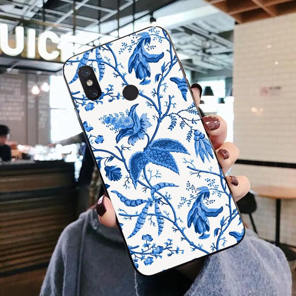 

Blue and white porcelain Phone Case For Xiaomi Mi 5X 8 9 10 11 12 lite pro 10T PocoX3pro PocoM3 Note 10 pro lite Xiaomi Mi10Lite Zoom