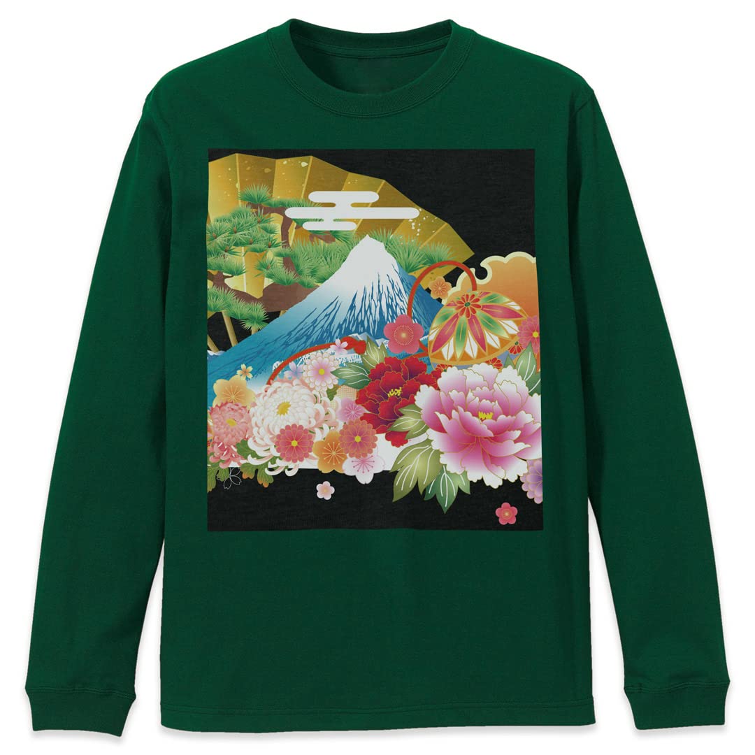 

Long long cut and crew M Ivy Japanese black [igsticker] T-shirt, sleeve, sewn, men s, ladies , print, stylish, neck, size, green, green, unisex,