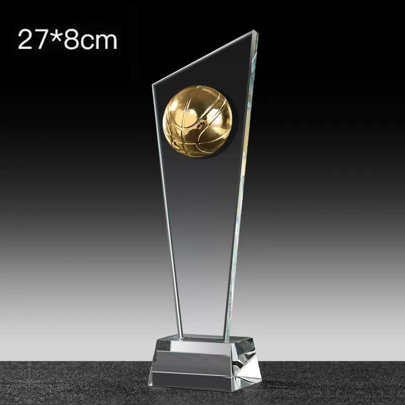 Metal Medal Sports Ball Games for Table Tennis, Marathon Athletic Games, Home Decor Award Souvenir, Carving Crystal Trophy, New