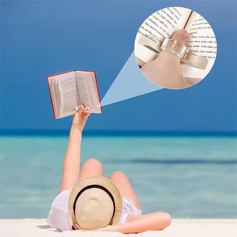 1 Stück Multifunktionale Acryl Daumen Buchstütze Buchseitenhalter Bequemes Lesezeichen Schulbürobedarf Buch Daumenhalter