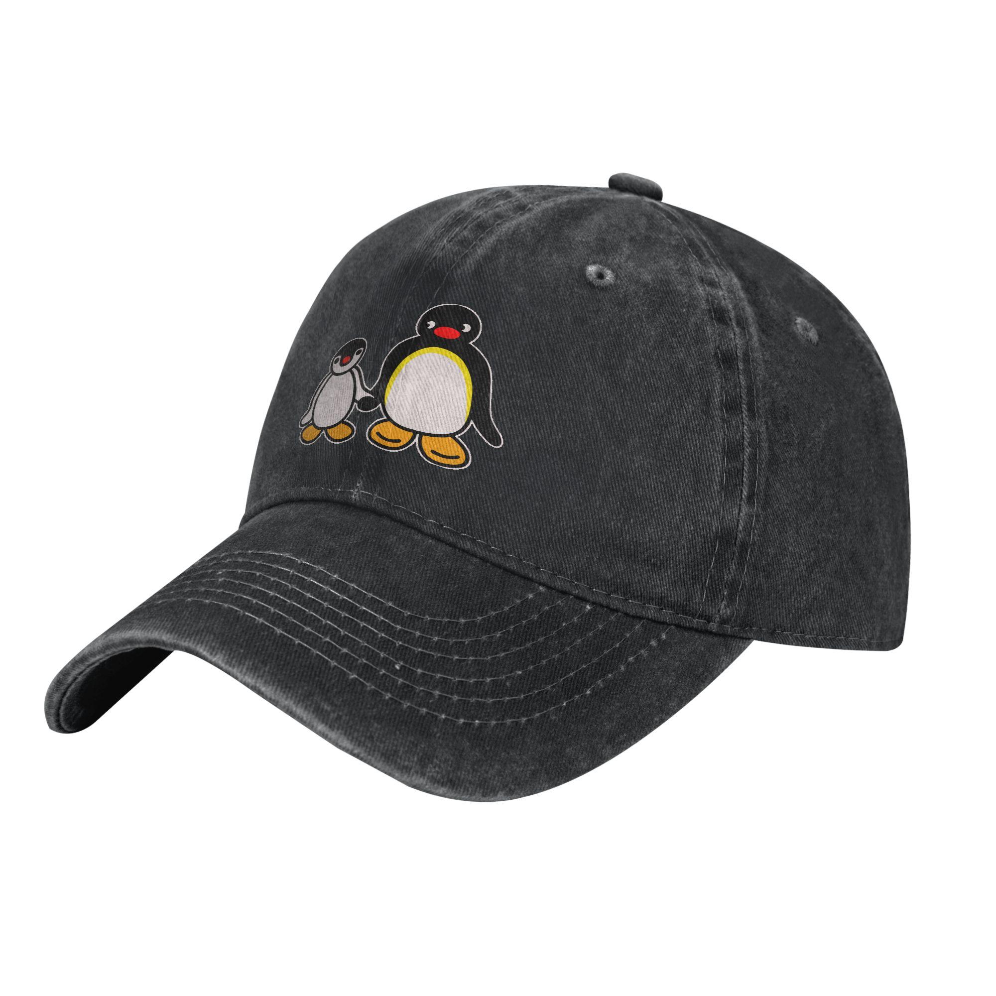 

Noot Pingu Noot Meme Baseball Caps Classic Distressed Denim Funny Cartoon Headwear Unisex Style Outdoor Workouts Gift Caps Hat One Size
